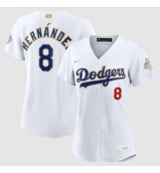 Women Los Angeles Dodgers Enrique Hernández Nike White 2026 Gold Collection Stadium Jersey Women Los Angeles Dodgers Enrique Hernández Nike White 2026 Gold Collection Stadium Jersey