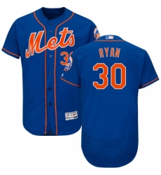 Mens Majestic New York Mets 30 Nolan Ryan Royal Blue Alternate Flex Base Authentic Collection MLB Jersey