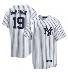 Men New York Yankees 19 Ryan McMahon White 2025 Cool Base Stitched Baseball Jersey Men New York Yankees 19 Ryan McMahon White 2025 Cool Base Stitched Baseball Jersey