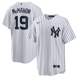 Men New York Yankees 19 Ryan McMahon White 2025 Cool Base Stitched Baseball Jersey Men New York Yankees 19 Ryan McMahon White 2025 Cool Base Stitched Baseball Jersey
