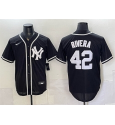 Men New York Yankees 42 Mariano Rivera 2026 Fashion Replica Black Out Stitched Baseball Jersey Men New York Yankees 42 Mariano Rivera 2026 Fashion Replica Black Out Stitched Baseball Jersey