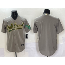 Men Oakland Athletics Blank Grey Cool Base Stitched Baseball Jersey Men Oakland Athletics Blank Grey Cool Base Stitched Baseball Jersey