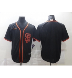 Men San Francisco Giants Nike Black Blank Jersey