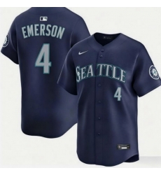 Men Seattle Mariners 4 Colt Emerson Navy Cool Base Stitched Baseball Jersey Men Seattle Mariners 4 Colt Emerson Navy Cool Base Stitched Baseball Jersey