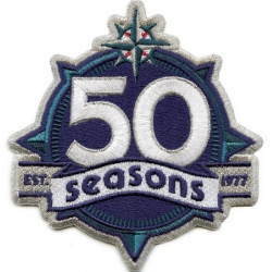 Men Seattle Mariners 50th Anniversary Patch Biaog