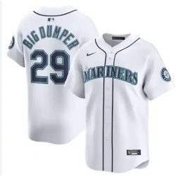 Men's Seattle Mariners Cal Raleigh Nike Big DUMPER White Cool Base Stitched MLB Jersey