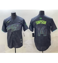 Men Tampa Bay Rays 14 Chandler Simpson Charcoal 2024 City Connect Limited Stitched Baseball Jersey Men Tampa Bay Rays 14 Chandler Simpson Charcoal 2024 City Connect Limited Stitched Baseball Jersey