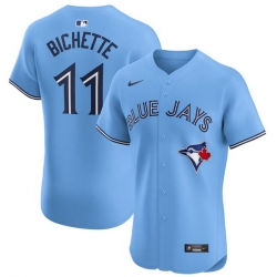 Men Toronto Blue Jays 11 Bo Bichette Light Blue Cool Base Stitched Baseball Jersey Men Toronto Blue Jays 11 Bo Bichette Light Blue Cool Base Stitched Baseball Jersey