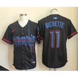 Men Toronto Blue Jays 11 Bo Bichette Navy 2024 City Connect Limited Stitched Baseball Jersey Men Toronto Blue Jays 11 Bo Bichette Navy 2024 City Connect Limited Stitched Baseball Jersey