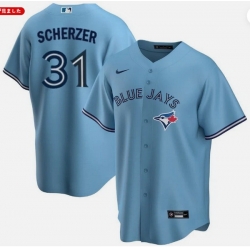 Men Toronto Blue Jays 31 Max Scherzer Light Blue Cool Base Stitched Baseball Jersey Men Toronto Blue Jays 31 Max Scherzer Light Blue Cool Base Stitched Baseball Jersey