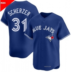 Men Toronto Blue Jays 31 Max Scherzer Royal Cool Base Stitched Baseball Jersey Men Toronto Blue Jays 31 Max Scherzer Royal Cool Base Stitched Baseball Jersey