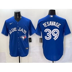 Men Toronto Blue Jays 39 Trey Yesavage Royal Cool Base Stitched Baseball Jersey Men Toronto Blue Jays 39 Trey Yesavage Royal Cool Base Stitched Baseball Jersey