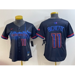 Youth Toronto Blue Jays 11 Bo Bichette Navy 2024 City Connect Limited Stitched Baseball Jersey Youth Toronto Blue Jays 11 Bo Bichette Navy 2024 City Connect Limited Stitched Baseball Jersey