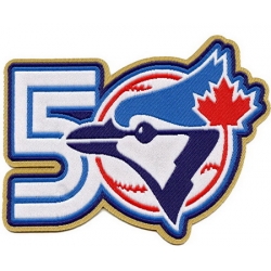 Youth Toronto Blue Jays 50th Team Annivesary Patch Biaog