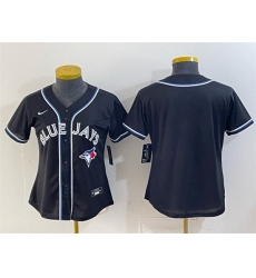 Youth Toronto Blue Jays Blank 2026 Fashion Replica Black Out Stitched Baseball Jersey Youth Toronto Blue Jays Blank 2026 Fashion Replica Black Out Stitched Baseball Jersey