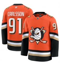 Men Anaheim Ducks  91 Leo Carlsson Orange 2026 Home Stitched Hockey Jersey