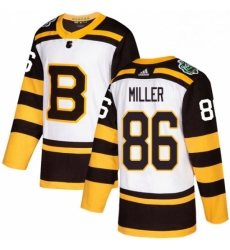 Mens Adidas Boston Bruins 86 Kevan Miller Authentic White 2019 Winter Classic NHL Jersey 