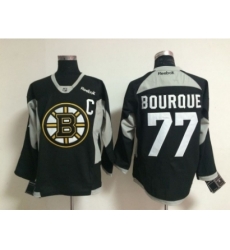 NHL Boston Bruins #77 Ray Bourque black jerseys