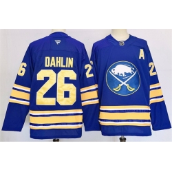 Men Buffalo Sabres 26 Rasmus Dahlin Blue 2024 25 Stitched Jersey