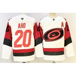 Men Carolina Hurricanes 20 Sebastian Aho White 2024 25 With A Patch Home Stitched Hockey Jersey Men Carolina Hurricanes 20 Sebastian Aho White 2024 25 With A Patch Home Stitched Hockey Jersey