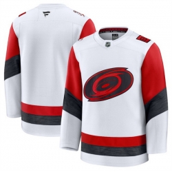 Men Carolina Hurricanes Blank White 2025 Away Stitched Hockey Jersey Men Carolina Hurricanes Blank White 2025 Away Stitched Hockey Jersey
