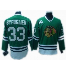 Chicago Blackhawks #33 BYFUGLIEN Jerseys green