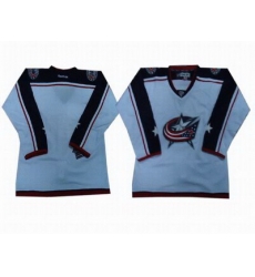 Columbus Blue Jackets blank white jerseys