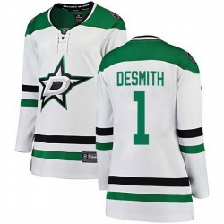 Men Dallas Stars Casey DeSmith #1 Hockey Stitched NHL Jersey White Men Dallas Stars Casey DeSmith #1 Hockey Stitched NHL Jersey White