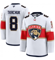 Men Florida Panthers Brady Tkachuk #8 White NHL Stitched Jersey Men Florida Panthers Brady Tkachuk #8 White NHL Stitched Jersey
