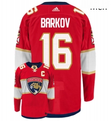 Panthers 16 Aleksander Barkov Red Adidas Jersey