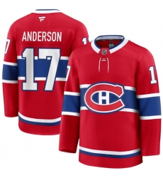 Men Montreal Canadiens 17 Josh Anderson Fanatics Away Red Player Jersey Men Montreal Canadiens 17 Josh Anderson Fanatics Away Red Player Jersey