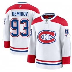 Men Montreal Canadiens #93 Ivan Demidov Fanatics Home White Jersey Men Montreal Canadiens #93 Ivan Demidov Fanatics Home White Jersey
