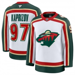 Men Minnesota Wild 97 Kirill Kaprizov White 2025 25th Anniversary Stitched Hockey Jersey Men Minnesota Wild 97 Kirill Kaprizov White 2025 25th Anniversary Stitched Hockey Jersey