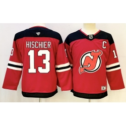 Youth New Jersey Devils 13 Nico Hischier Red 2024 25 Home With C Patch Stitched Hockey Jersey Youth New Jersey Devils 13 Nico Hischier Red 2024 25 Home With C Patch Stitched Hockey Jersey
