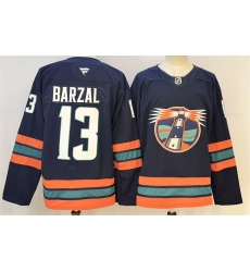 Men New York Islanders  13 Mathew Barzal Navy 2026 Stitched Hockey Jersey