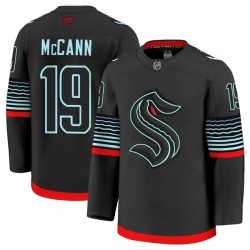 Men Seattle Kraken 19 Jaden Schwartz Black Alternate Stitched Hockey Jersey Men Seattle Kraken 19 Jaden Schwartz Black Alternate Stitched Hockey Jersey