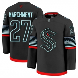 Men Seattle Kraken 27 Mason Marchment Black Alternate Stitched Hockey Jersey Men Seattle Kraken 27 Mason Marchment Black Alternate Stitched Hockey Jersey
