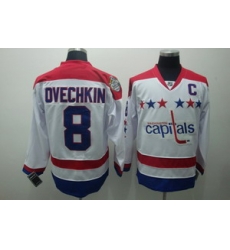 Washington Capitals 8 Alex Ovechkin white C patch