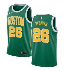 Men Nike Boston Celtics 26 Aaron Nesmith Green NBA Swingman Earned Edition Jersey