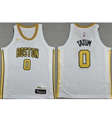 Youth Boston Celtics 0 Jayson Tatum White 2025 City Edition Stitched Jersey