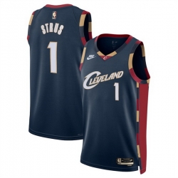 Men Cleveland Cavaliers 1 Max Strus Navy 2025 Classic Edition Stitched Jersey Men Cleveland Cavaliers 1 Max Strus Navy 2025 Classic Edition Stitched Jersey