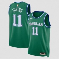 Men Dallas Mavericks 11 Kyrie Irving Green 2025 Classic Edition Stitched Basketball Jersey Men Dallas Mavericks 11 Kyrie Irving Green 2025 Classic Edition Stitched Basketball Jersey