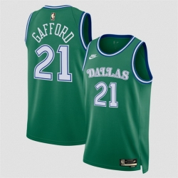 Men Dallas Mavericks 21 Daniel Gafford Green 2025 Classic Edition Stitched Basketball Jersey Men Dallas Mavericks 21 Daniel Gafford Green 2025 Classic Edition Stitched Basketball Jersey