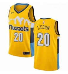 Womens Nike Denver Nuggets 20 Tyler Lydon Authentic Gold Alternate NBA Jersey Statement Edition 