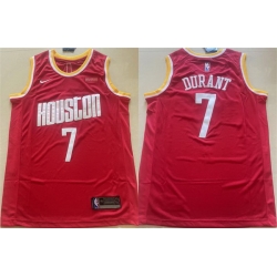 Men Houston Rockets 7 Kevin Durant Red Icon Edition Stitched Jersey Men Houston Rockets 7 Kevin Durant Red Icon Edition Stitched Jersey
