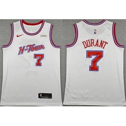 Men Houston Rockets 7 Kevin Durant White 2025 26 City Edition Stitched Jersey