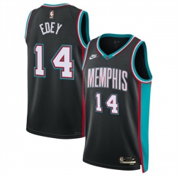 Men Memphis Grizzlies 14 Zach Edey Black 2025 Classic Edition Stitched Basketball Jersey Men Memphis Grizzlies 14 Zach Edey Black 2025 Classic Edition Stitched Basketball Jersey