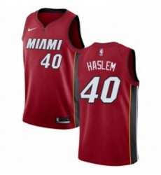 Womens Nike Miami Heat 40 Udonis Haslem Swingman Red NBA Jersey Statement Edition