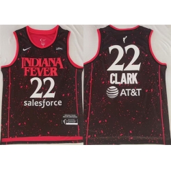 Men Indiana Fever 22 Caitlin Clark Black Red Stitched Jersey Men Indiana Fever 22 Caitlin Clark Black Red Stitched Jersey