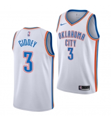 Men's Oklahoma City Thunder Josh Giddey #3 White Dri-FIT Swingman Jersey